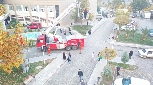 Eyyübiye Ağız ve Diş Sağlığı Merkezi personellerine Yangın tatbikatı eğitimi verildi