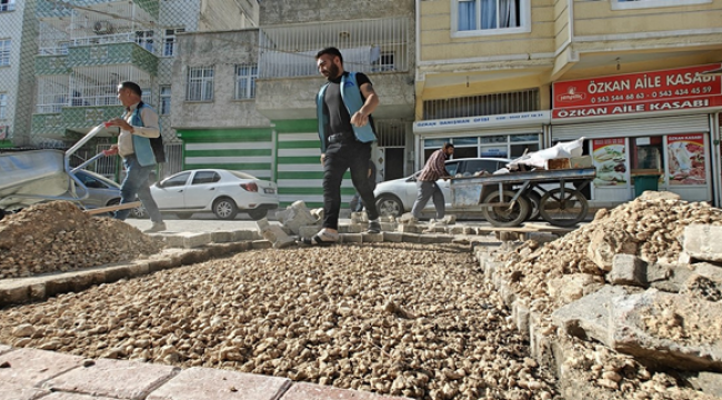 Eyyübiye'de Dokuz Mahallede Sokak Yenileme Çalışması