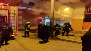 Eyyübiye'de iş yerinde yangın paniğe neden oldu