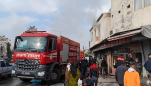 Haliliye'de korkutan yangın 