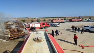 Haliliye'de pamuk yüklü kamyon alev aldı!