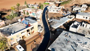 Harran'da Mahalle içi asfalt çalışmaları sürüyor