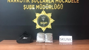 Şanlıurfa'da 1 kilo 350 gram skunk ele geçirildi