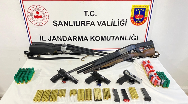 Şanlıurfa'da çok sayıda silah ele geçirildi 