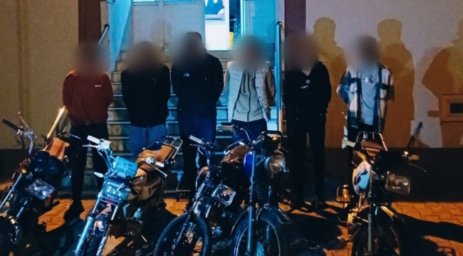 Şanlıurfa'da motosiklet hırsızlığı, 6 gözaltı 