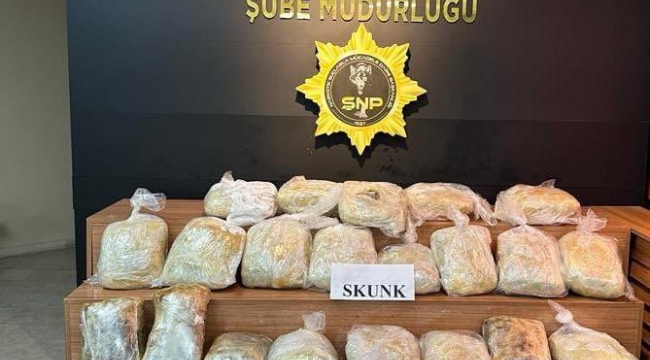 Urfa'da 43 kilo 700 gram uyuşturucu madde ele geçirildi
