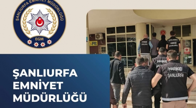 Urfa'da uyuşturucu operasyonu, 23 gözaltı