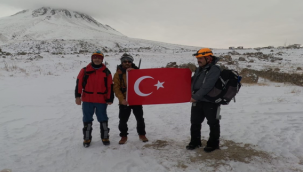 Urfalı Sporcular Hasan Dağı Kış tırmanışına katıldı