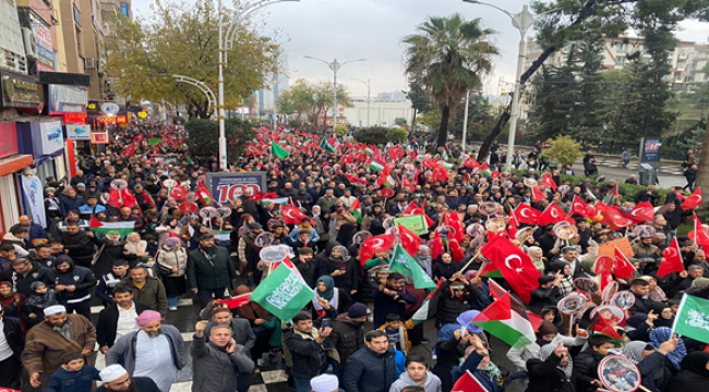 Urfalılar Filistin için yürüdü