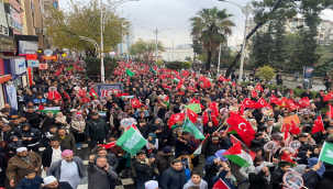 Urfalılar Filistin için yürüdü