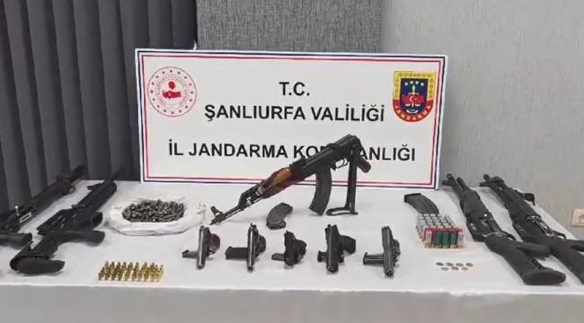 Viranşehir'de kaçak silah ve tarihi eser operasyonu, 5 gözaltı