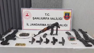 Viranşehir'de kaçak silah ve tarihi eser operasyonu, 5 gözaltı