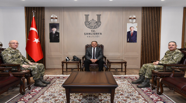 7. Kolordu Komutanı Ünsal Şanlıurfa Valiliğini ziyaret etti