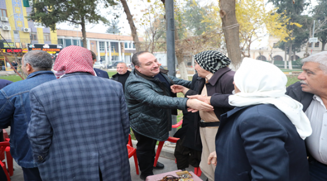 Başkan Ekinci İle Kaymakam Koç'tan esnaf ve vatandaş ziyareti