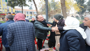 Başkan Ekinci İle Kaymakam Koç'tan esnaf ve vatandaş ziyareti