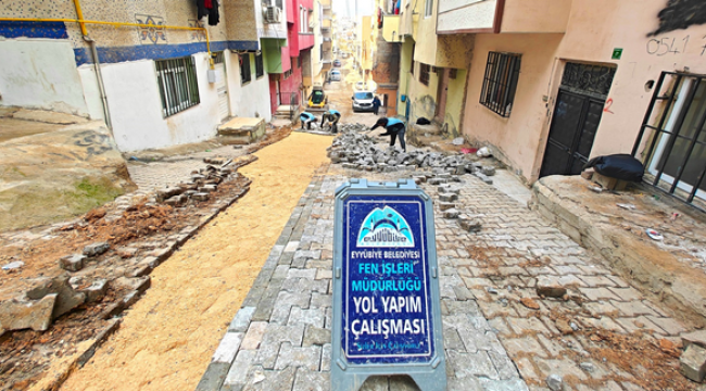 Eyyübiye Sokaklarında Yenileme Devam Ediyor