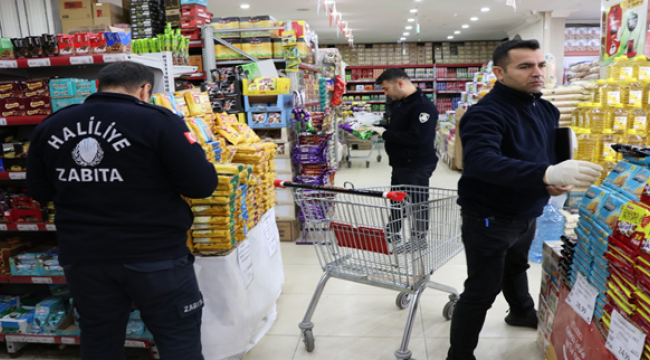 Haliliye Belediyesinden marketlere etiket denetimi