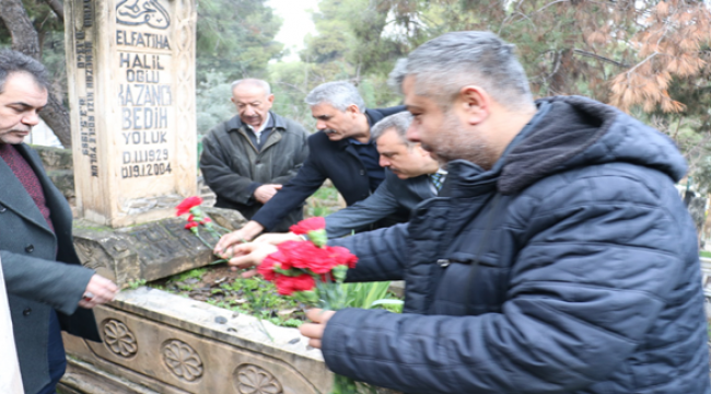 Kazancı Bedih Kabri Başında Dualarla Anıldı 