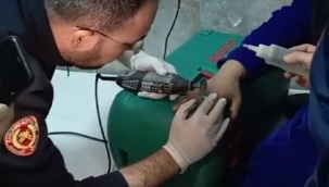 Şanlıurfa'da gencin imdadına İtfaiye yetişti 