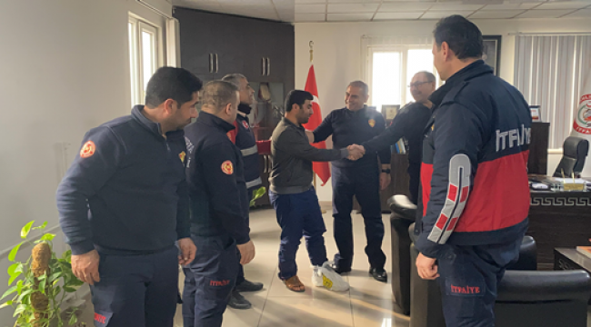 Şanlıurfa'da göçükten kurtulan işçi itfaiye teşekkür etti
