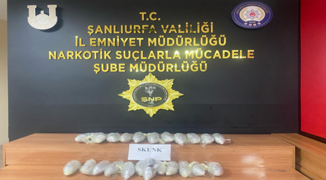 Şanlıurfa'da uyuşturucu operasyon, 1 gözaltı