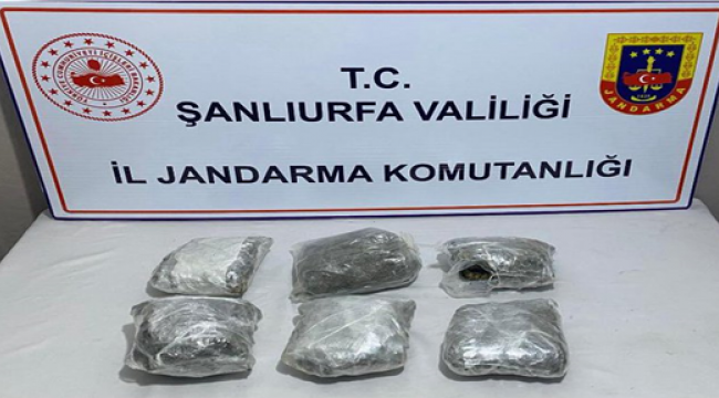 Şanlıurfa Jandarma'dan uyuşturucu satıcılarına darbe! 