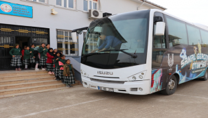 ŞURKAV sanal gerçeklik otobüsü köy okullarında