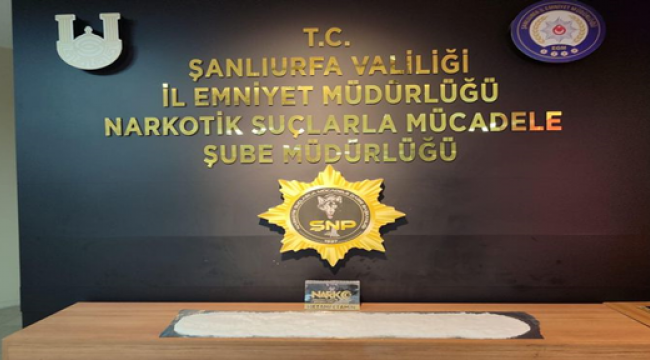 Urfa'da metamfetamin ele geçirildi! 1 gözaltı