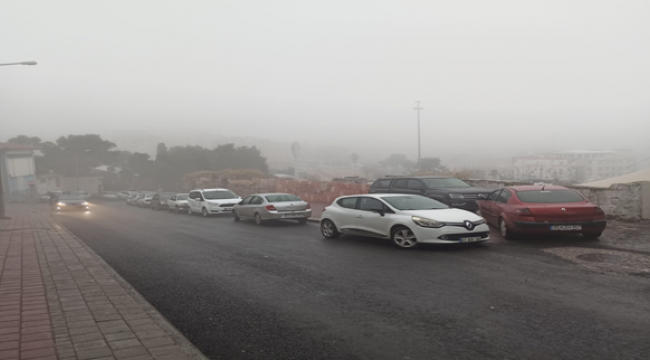 Urfa'da sis sürücülere zor anlar yaşattı