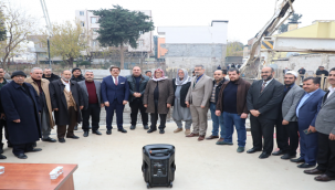 Viranşehir'de Kışla Camii'nin Temeli Dualarla Atıldı