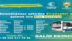 Başkan Ekinci: demokratik haklarınızı kullanmak sizden, ücretsiz ulaşım bizden 