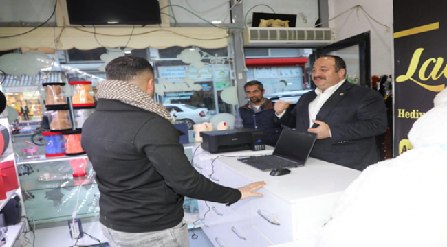 Başkan Ekinci Esnaf ve vatandaşları ziyaret etti