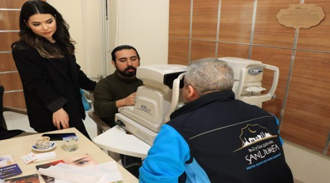 Büyükşehir personellerine göz taraması