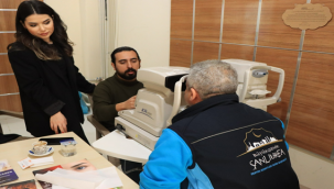 Büyükşehir personellerine göz taraması