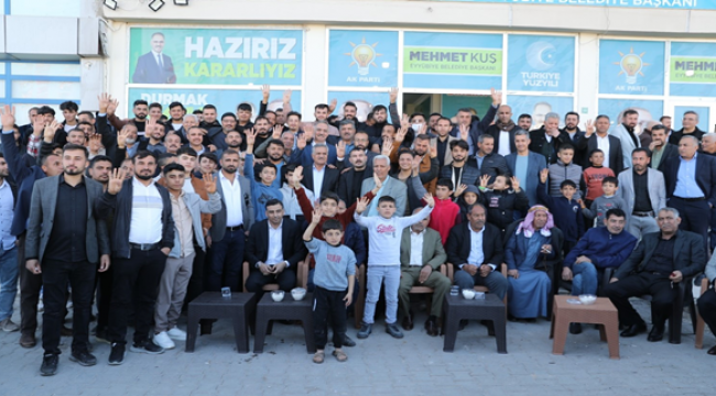 Eyyübiye'de Aşiretler Mehmet Kuş İle Tek Yürek Oldu