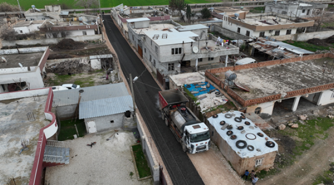 Harran Sehrince'de asfalt çalışmaları başladı