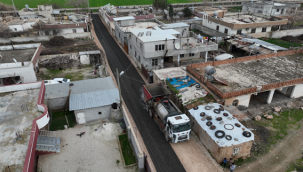 Harran Sehrince'de asfalt çalışmaları başladı