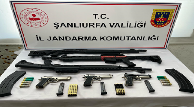 Şanlıurfa'da kaçak silah operasyonu, 1 gözaltı