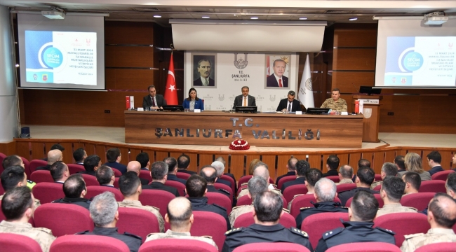 Şanlıurfa'da seçim güvenliği toplantısı gerçekleştirildi