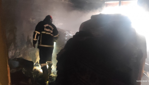 Şanlıurfa'da yangında eşyalar kül oldu
