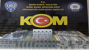 Viranşehir'de gümrük kaçağı sigara ele geçirildi!