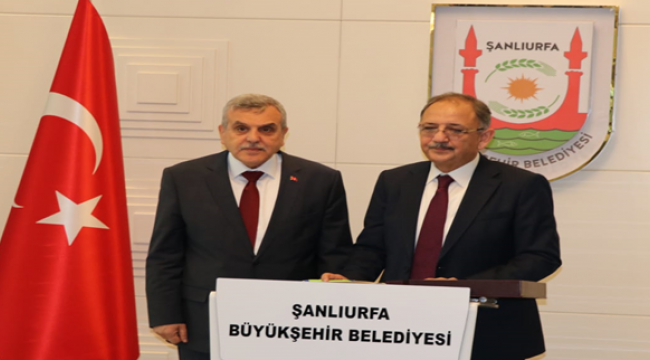 Bakan Özhaseki Başkan Beyazgül'ü ziyaret etti