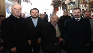 Başkan Baydilli'den çarşı esnafına ziyaret
