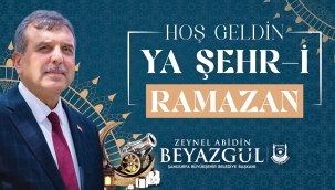 Başkan Beyazgül, "Mübarek ramazan ayının manevi hazzını birlik ve beraberlik içerisinde yaşayalım"