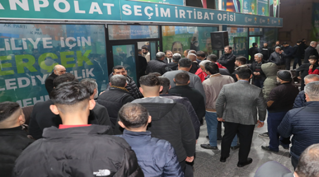Başkan Canpolat'tan seçim irtibat bürosu açılışına davet