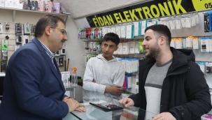 Başkan Canpolat'tan tarihi bölgede esnafı ziyaret etti 