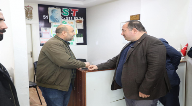 Başkan Ekinci'den Otogar Esnafına Ziyaret