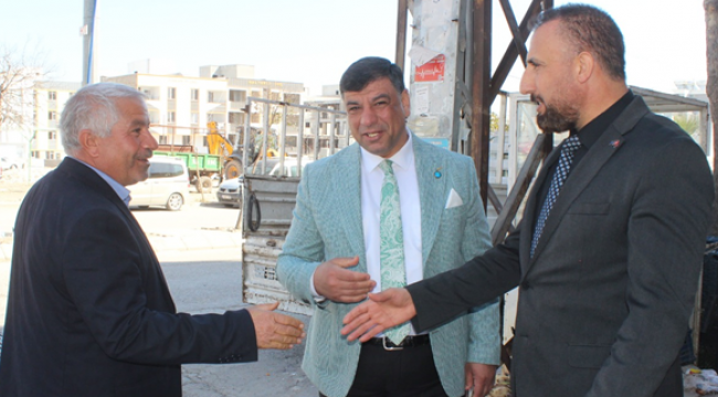 Başkan Halil Aslan esnaf turunda