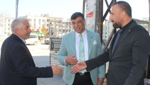 Başkan Halil Aslan esnaf turunda