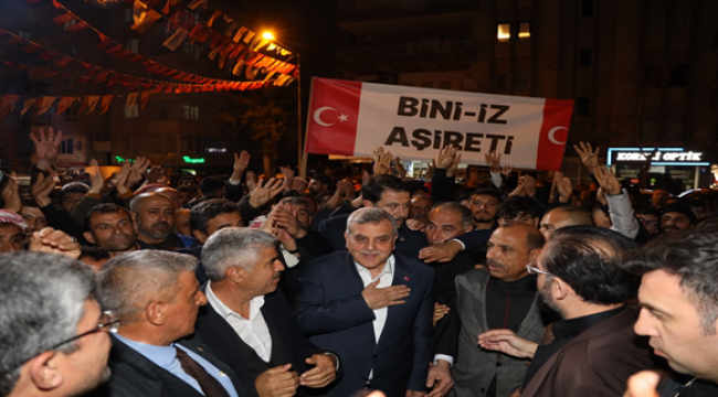 Bini İz Aşiretinden Başkan Beyazgüle coşkulu destek